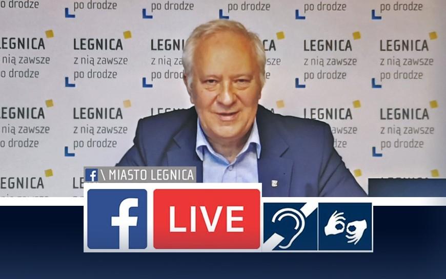 Transmisja live z prezydentem Legnicy