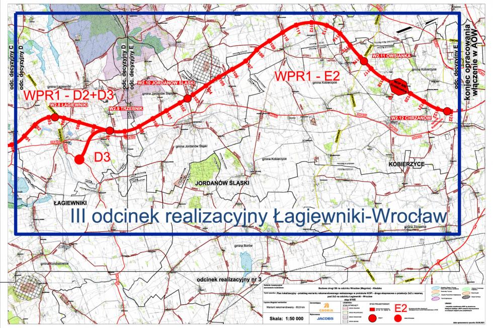S8 Wrocław – Kłodzko. Jest decyzja środowiskowa dla odcinka między Łagiewnikami a Wrocławiem – wybrano wariant drogi